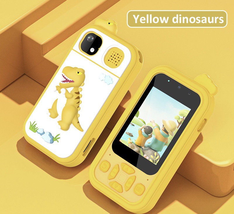 Yellow dinosaur-button style