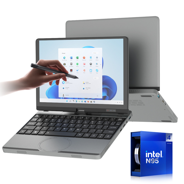 HL105R Series 10.5 Inch Mini Touch Screen Metal Notebook Computer Intel N95 Quad-core 1TB SSD Windows 11 Pro New Business Stock