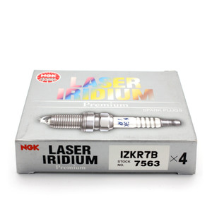 หัวเทียนเลเซอร์อิริเดียม NGK IZKR7B 7563 แพ็ค 4 ชิ้น อะไหล่จุดระเบิดประสิทธิภาพสูงสำหรับการบำรุงรักษาเครื่องยนต์ยานยนต์ - Product Image 3