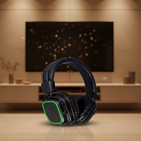 Casque audio silencieux à double module pliable personnalisé, avec suppression du bruit ENC, étanche, pour la méditation et le yoga