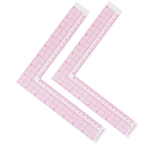 Miucous-<span class=keywords><strong>Regla</strong></span> de costura de plástico, <span class=keywords><strong>regla</strong></span> de plantilla de dibujo a medida, ropa, retales, 2 uds. - Product Image 1
