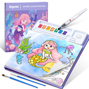 Libro de Pintura Mágica con Agua de Joycat, Libro para Colorear con Temática de Sirenas Coloridas, Libro de Dibujo Mágico con Agua y Pluma, Gran Venta - Product Image 1