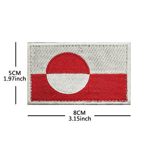 Stock Bandera de América del Norte del Sur Lona bordada Parches de gancho y bucle de PVC Ropa ecológica Accesorios para bolsas al aire libre - Product Image 4