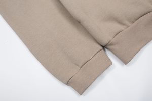 Sweat-shirt personnalisé 100% Coton coupe ample anti-boulochage SS22 Ess Flocked Light Oat Dark Oat Elastic Super <span class=keywords><strong>David</strong></span> Winter Letter - Product Image 6