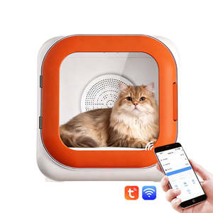 صندوق تجفيف شعر الحيوانات الأليفة الأوتوماتيكي بالكامل من اليابان، منخفض الضوضاء، مصنوع من البلاستيك، للكلاب والحيوانات الأليفة الصغيرة، للتنظيف والاستحمام - Product Image 4