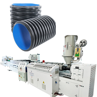 Ligne de production d'extrusion de tuyaux corrugués à double paroi en PEHD haute pression (DN200-DN1200)