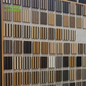 Экологичные акустические деревянные стеновые панели из натурального орехового дерева