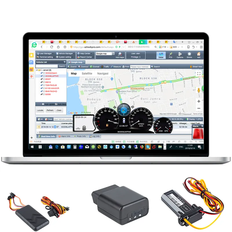 ArduinoGPSモジュール用の無料のGoogleマップに基づく車両追跡ソフトウェア