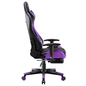 Racing Style Gaming Chair with Ergonomic Design Reclining Backrest Height Adjustment Perfect for Gamers Streamers Office Use