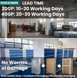 रॉकबेन बहुक्रियाशील 3 स्तरों 1 ड्रॉअर संयोजन ऑटो कार्यशाला इस्पात हटाने योग्य एंटी स्थिर उपकरण गाड़ी और ट्रॉली - Product Image 5