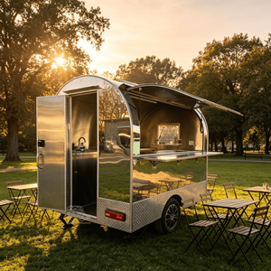 BBQ Smoker Food Trailer Uk Standard Mobile Food Kitchen Trailer High Quality Fast Food Trailer Mobile Food Trailer Snack <b>Cart</b> - Product Image 5