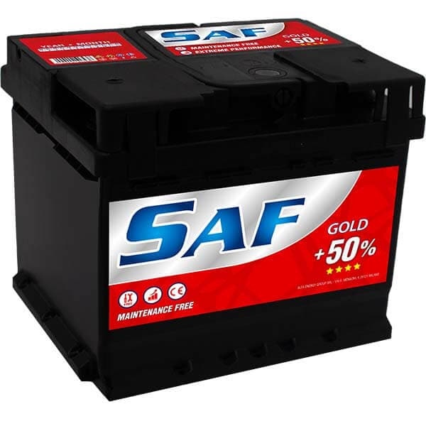 SAF M05034E 12V 55Ah 480EN New Car Battery with 12 Months Warranty for Charging & Starting Systems