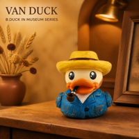 Série Musée B.DUCK VAN DUCK Figurine de canard flottant en PVC OEM Boîte mystère personnalisée