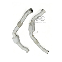 Tubo de Escape Delantero de Acero Inoxidable Sin Fallos de Motor para Porsche Panamera 976 2.9T 2024+ Tubo de Escape de Alto Rendimiento para Carreras Mejora de Potencia