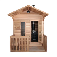 Sauna de Madera de Cedro Rojo Moderna de Alta Gama, para Uso en Apartamentos, con Calentadores Personalizables y Control por Computadora, Superventas