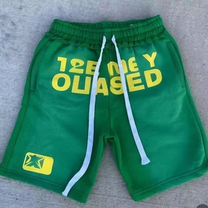 Pantalones Cortos para Hombre de Alta Calidad OEM, Estilo Hip Hop Urbano, Retro, Cintura Elástica, 100% Algodón, Anti-UV - Product Image 1