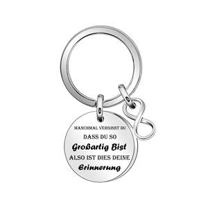 2025 nouvelle citation inspirante porte-clés en acier inoxydable porte-clés de motivation avec des breloques cadeau parfait pour l'encouragement - Product Image 2