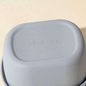 Boîte à lunch carrée en silicone résistante à la chaleur, couvercle à boucle anti-fuite, compatible lave-vaisselle, sans BPA, récipient écologique pour le stockage des aliments - Product Image 2