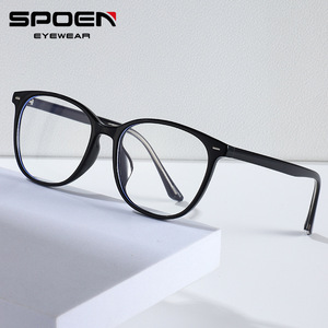Montures de lunettes SPOEN ovales à monture complète, anti-lumière bleue, unisexe, design léger - Product Image 1