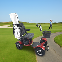 Voiturette de golf à moteur 1000W pour un seul joueur handicapé, buggy de golf/scooter de golf avec garde-boue