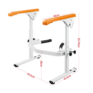 מעקה אסלה מתקפל ומתכוונן, מוט תמיכה לבטיחות קשישים, מעקה אמבטיה, סיוע לאסלה לישיבה ועמידה בבית - Product Image 6