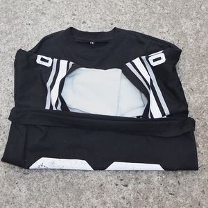 TKAN 12 Custom Logo Printed Blank <b>Long</b> <b>Sleeve</b> Boxy T <b>Shirts</b> Luxury 100% Cotton <b>Shirts</b> Unisex Oversized Drop Shoulder Boxy Tee - Product Image 3