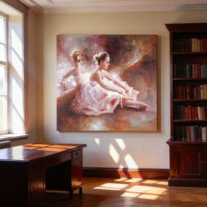 Dipinto a Mano di Famosa Ballerina Impressionista, Bellissimo Quadro a Olio su Tela per Soggiorno - Product Image 2