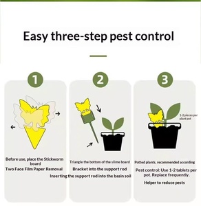 Trampa Adhesiva Amarilla para Insectos Agrícolas, Atrapa Insectos de Doble Cara Resistente a los Rayos UV para Invernaderos, Huertos y Granjas de Vegetales - Product Image 6