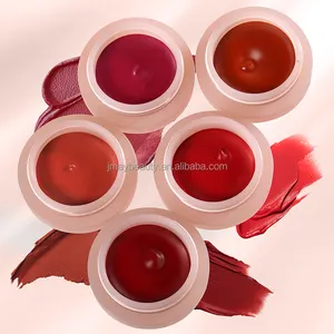 Lipstik tahan air pemakaian 24 jam, lipstik Matte beludru Label pribadi kustom ke dalam anda lumpur pipi dan bibir