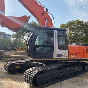 Excavatrice sur chenilles Hitachi ZX200 d'occasion certifiée CE, 20 tonnes, faible nombre d'heures de fonctionnement, avec moteur Isuzu, godet de 1 m, pompe et roulement. - Product Image 3