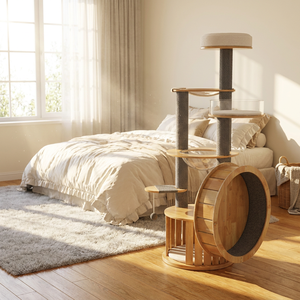 Villa de lujo <span class=keywords><strong>para</strong></span> <span class=keywords><strong>gatos</strong></span>, de madera, grande, con varios niveles, <span class=keywords><strong>castillo</strong></span> <span class=keywords><strong>para</strong></span> <span class=keywords><strong>gatos</strong></span>, mueble de juegos <span class=keywords><strong>para</strong></span> trepar en interiores. - Product Image 1
