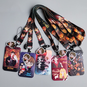 Lindo Porta Tarjetas de Autobús con Diseño de Anime y Dibujos Animados, Porta Tarjetas de Estudiante, Cordón para el Cuello - Product Image 1