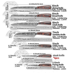 Coltello da <span class=keywords><strong>Cucina</strong></span> Multiuso Giapponese per Sashimi con Manico in Legno Personalizzato Acciaio Inossidabile Opzioni OEM <span class=keywords><strong>Coltelli</strong></span> da Chef - Product Image 6