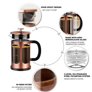 Offre Spéciale : Cafetière à piston en acier inoxydable 304, 350 ml, 800 ml, 1000 ml, 1500 ml - Product Image 3
