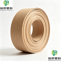 Bande de chant PVC écologique en promotion, taille et couleur personnalisables, flexible, anti-rayures, pour armoire et panneau de table