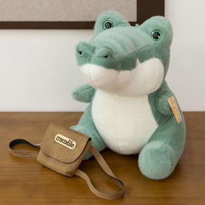 EZBABY Boneka Buaya Hijau Besar Hewan Laut Bantal Tidur Lembut Super Lembut Plush Biru Hadiah Uniseks Lucu - Product Image 2