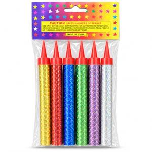 Fontaines à étincelles froides colorées, bougies étincelantes portables pour mariage et anniversaire - Product Image 1