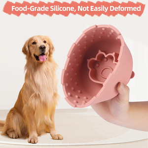 Bol de léchage en silicone pour animaux de compagnie, anti-étouffement, à ventouse, facile à nettoyer, anti-glouton, portable, pour chiens uniquement - Vente en gros - Product Image 5