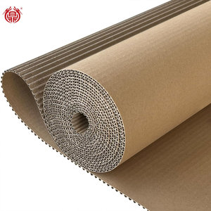 Rouleau de papier ondulé simple face sur mesure, haute résistance, pour la protection des sols <span class=keywords><strong>et</strong></span> des meubles sur les chantiers de construction - Product Image 1
