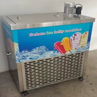 Commerciële ijslollymachine, enkelvoudige mal, heerlijk ijs, ijslollymachine