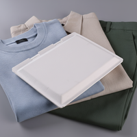 Boîte d'emballage pour vêtements en pulpe de plantes à fibres naturelles, boîte d'emballage pour vêtements en pulpe de papier écologique