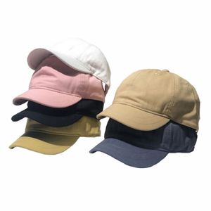 Gorras de Béisbol de Color Sólido con Visera Corta, Aceptan Logotipo Personalizado, Gorra Deportiva de Verano para Exteriores, Protección Solar, Unisex, para Adultos - Product Image 1