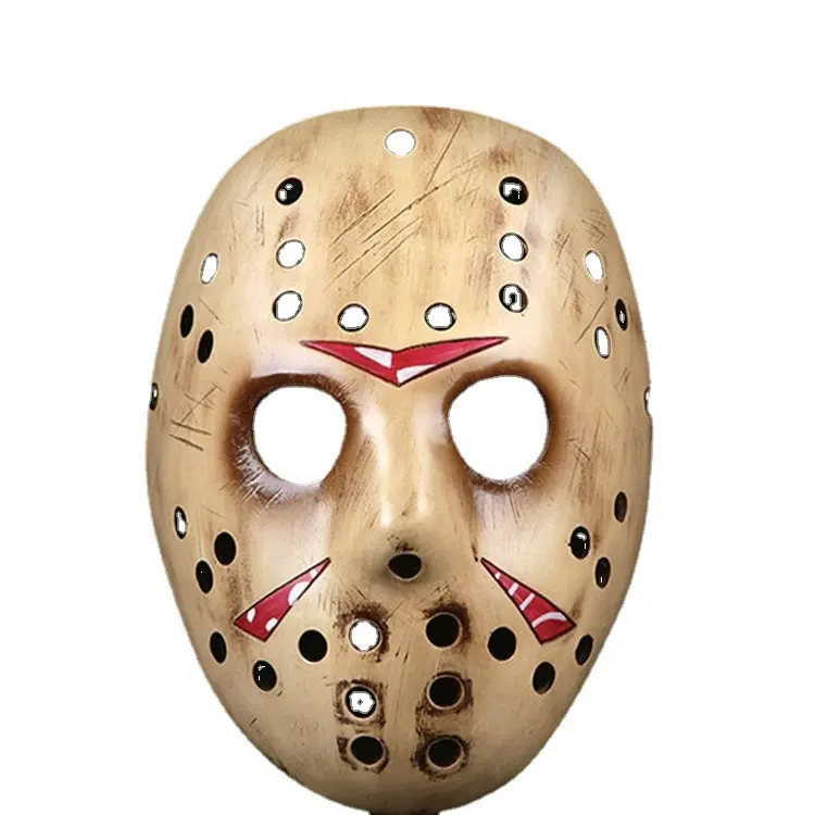 Halloween Anonyme résine Masque Vendredi NO.13 Jason Hockey Cosplay Tueur Horreur Effrayant Parti Décor Masque Vacances Mascarade Masque