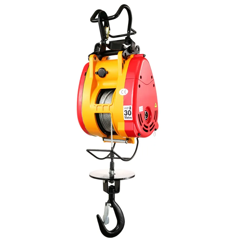 mini 230KG electric wire rope hoist with wireless remote electric winch Electric Wire Rope Hoist Portable Electric Winch