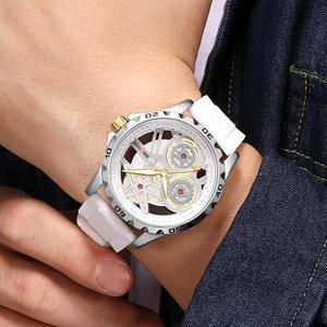 Reloj Deportivo Luminoso para Hombre, Reloj de Pulsera de Cuarzo con Esqueleto y Esfera Grande, Correa de Silicona, Reloj Moderno - Product Image 2
