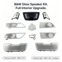 Pour BMW Série 7 G12 G70 Bowers & Wilkins : Plaque de recouvrement lumineuse pour portes avant/arrière, éclairage d'ambiance RGB 12V Plug & Play, amélioration intérieure, garantie 1 an