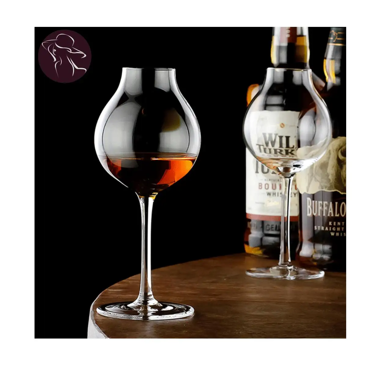 Britain Blender's Professional Bartender Whisky Crystal Goblet Cup Bud Whiskey Chivas Wine Tasting Glass