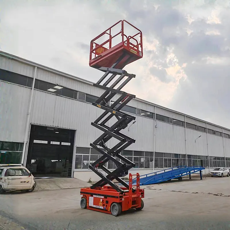 Ltmg Scissor Lift nền tảng 8 mét 10m 12M 14M 16M 320kg Tự hành điện Scissor Lift bảng để bán