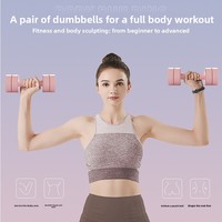 Haltères réglables en ABS avec plaques de poids à changement rapide 3 kg par paire - Utilisation à domicile pour femmes et hommes