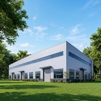 Grande Entrepôt Industriel Préfabriqué en Acier, Atelier Résistant au Vent et à la Neige, Bâtiment à Structure Métallique Spacieux pour Usage Commercial
